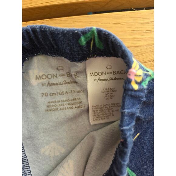 Hanna Andersson To The Moon And Back Flower Print Leggings - Picture 4 of 5